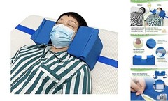 Head/Neck Stabilizer Adjustable Pillow for Sleeping Upright Cradle Blue