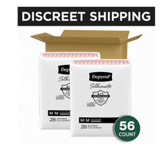 Depend Silhouette Postpartum Bladder Leak Underwear M 56 Count Women