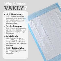 Convenient 25 Pack 17×24 Disposable Bed and Chair Pads – Waterproof Assurance