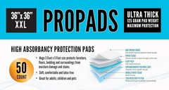 Disposable Bed Pads 36″ X 36″ (50 Count) Extra Large Leakproof Underpads for Inc