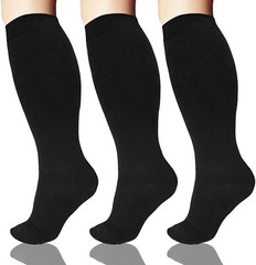 Socks XXL Wide Plus Size Calf Compression Comfy Support for Swelling, Edema, DVT