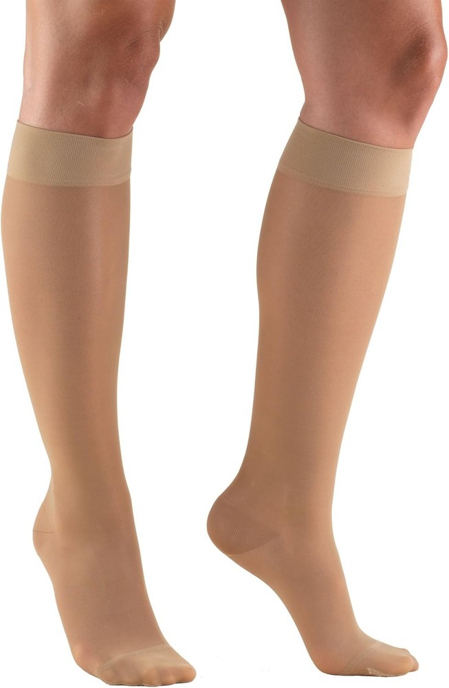 TRUFORM Lites Knee High Stockings 15-20mmHg (Light Beige) Large