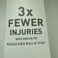 McDavid Ankle Brace w/ Straps, Small, Unisex Black – Sport NEW