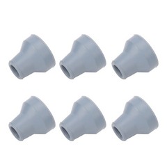 19mm 6pcs Rubber Cane Tips Wear Resistant Stable Heavy Duty Soft Rubber Crutch