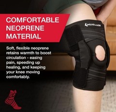 Mueller Adjustable Hinged Knee Brace S/M Support Wrap Neoprene Left/Right