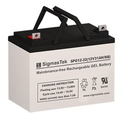 Power Sonic DCG12-32 GEL Replacement Battery By SigmasTek