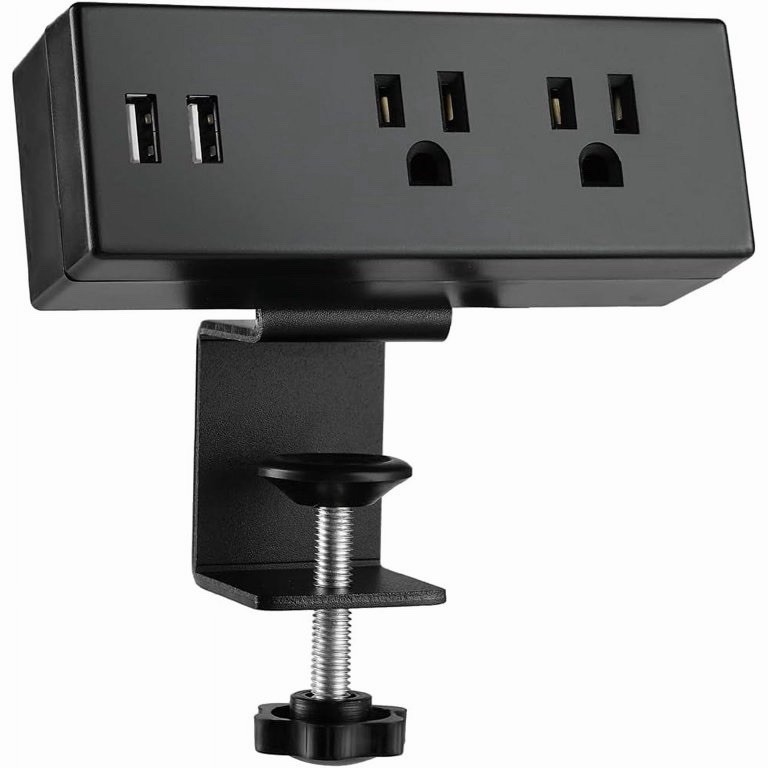 Black Furniture Power Distribution Unit Power Strip TV2802-F-C-BK-A Electrical