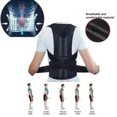 US Men/Women Adjustable Posture Corrector Spine Support Shoulder Back Brace Belt