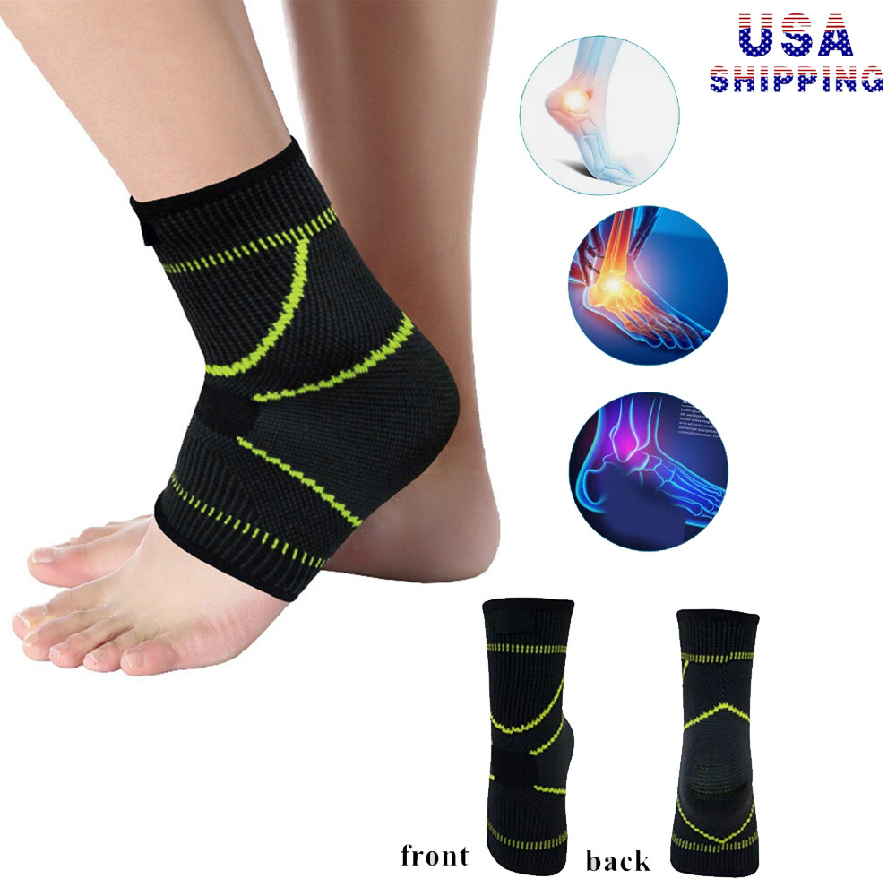 1-4pcs Ankle Brace Compression Sleeve Support Socks Foot Fasciitis Pain Relief