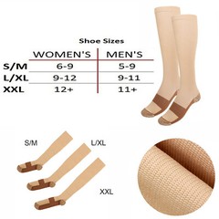 Copper Energy Knee High Compression Socks For Men Women Pain Relief 6 Pairs US