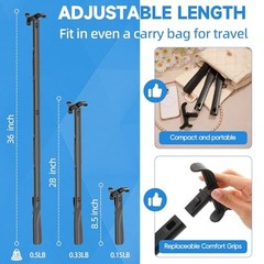 36 Inch Adjustable Long Handled Shoe Horn – Dressing Stick Aid for Seniors,