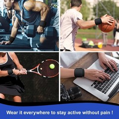 2 pcs Adjustable Wrist Support Brace Wrap for Sports Fitness Office Pain Relief