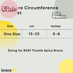Thumb Spica Splint Brace Right Left Hand Women and Men, CMC with Thumb Support,