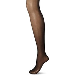 Secret Silky Support Leg Control Top Pantyhose (Size: C) Jet Black