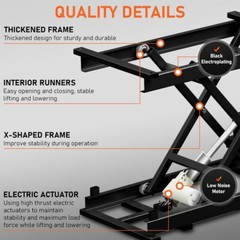 Electric Lifting Platform 330LBS Load height 8 to 27 inch, Smart controller