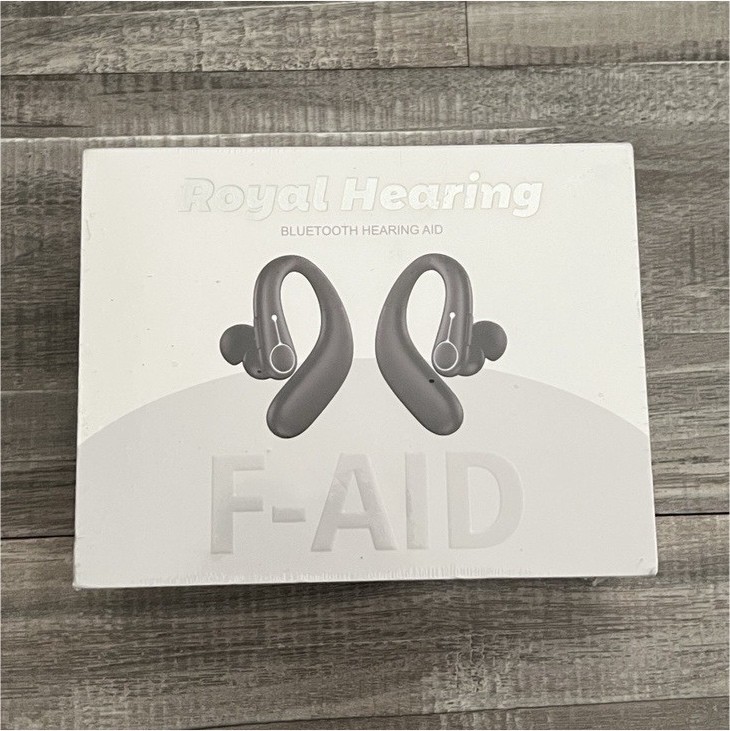 Royal Hearing F-AID Bluetooth Rechargeable BTE Hearing Aid Adult Both Ears Gray