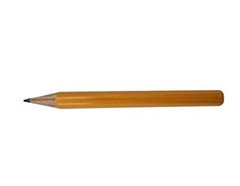 Comfort Axis Golf Pencils Bulk, Yellow Barrel 8.5cm Mini Pencils 144 Pack