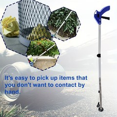 2Packs Garbage Picking Tool 81cm/32Inch Long Hand Picker Aluminum AlloyTrash