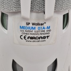 Aircast SP Walker Boot Medium Gray 01A-M Pneumatic Leg Ankle Brace Support