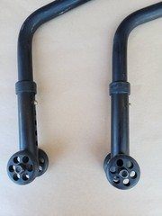 Quickie Wheelchair ANTI TIP TIPPERS WHEELS Wheelie Bars Parts Used Qxi 2 Nitrum