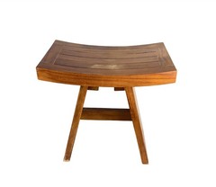 Solid Teak Shower Bench 18″ AquaTeak Asia Bathroom Seat