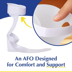 Lightweight Semi-Rigid AFO for Foot Drop – Trimmable Fit (Men’s Right)
