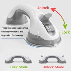 12inch Shower Handle Strong Hold Suction Cup Grab Bars Safety Hand Rai Bathroom