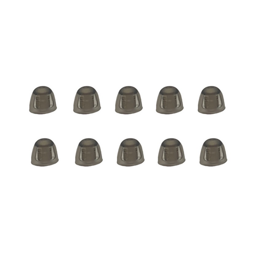 10Pcs Hearing Aids Dome Soft Open Domes Black Layer Replacements Eartip 5/8/10mm