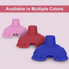 Self Standing Quad Cane Base Replacement 3/4 Inch 19mm Rubber Foot Light Pink