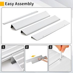 Threshold Ramp 1″/2″/3″/4″/5″ Aluminum Door Ramp Capacity 700 lbs Wheelchair