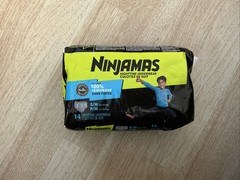 Ninjamas Nighttime Bedwetting Underwear for Boys and Girls Size S M 14 Count