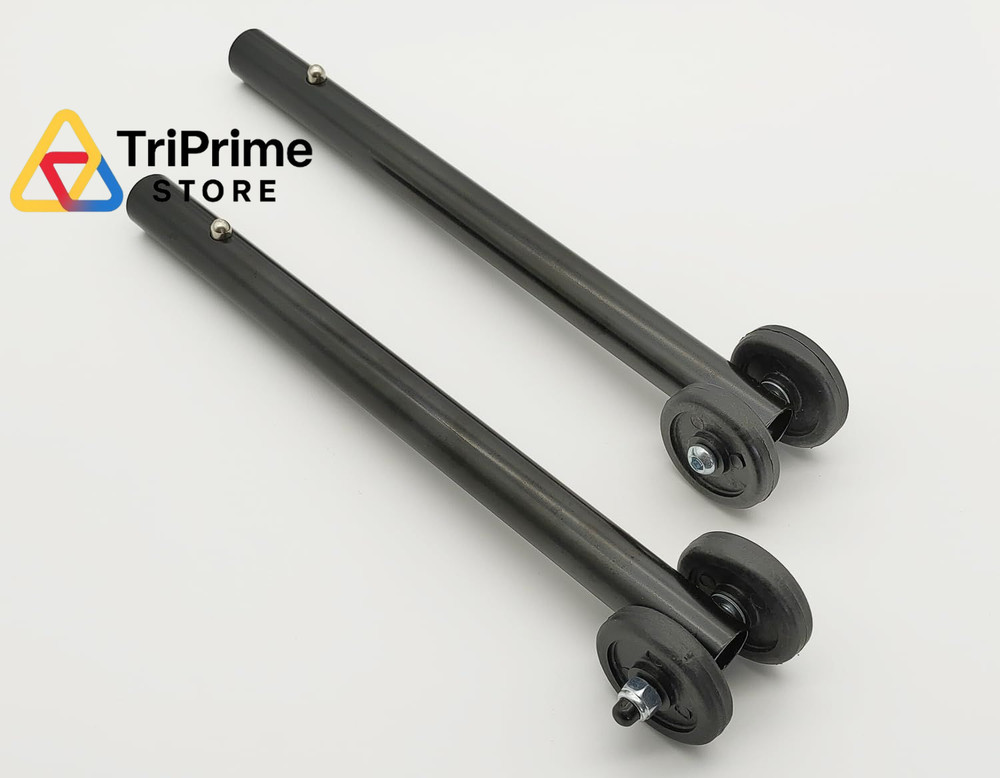 Wheelchair Anti-tippers for Silver Sport & Stainless Steel, Black