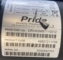 Motors for Pride Jazzy Elite HD & Elite 14 DRVASMB7110011 DRVASMB7110012 #L177