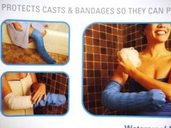 CHILD CastShield Bandage Protector Waterproof Reuse Arm Leg Foot Shower 2pk PINK