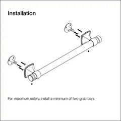 KOHLER Rubicon 9 in. Grab Bar in Polished Chrome K-R27240-CP