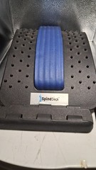 SpineDeck Lumbar Back Support Stretcher Spine Decompression Device Black/Blue