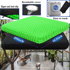 Plus Size Gel Seat Cushion for Long Sitting, Extra Large and Thick, Seat Cushion