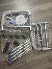 LIANJINDUN Adjustable Aluminum Toilet Safety Rails 350 lb ADA 2 Handrails