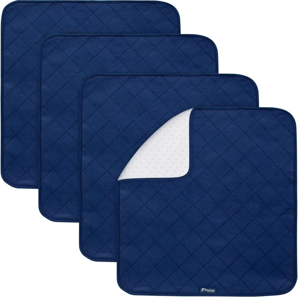 Waterproof Incontinence Chair Pads Reusable Absorbent Pee Pads 22″x21″ 4 Pack
