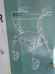 Cosydora R402 Rollator Walker with Seat 13.6 lb Lightweight 8″ Wheels, Blue