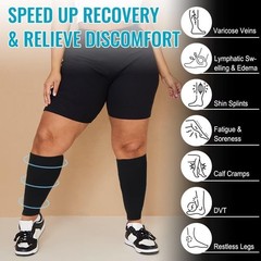 Soft Nylon Calf Compression Sleeves 6XL – Support for Sports & Everyday Life