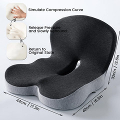 Celinva Orthopedic Cushion, Seat Cushion for Office Chair and Car, Ergonomic