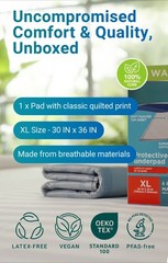 Washable Protective Underpad for Incontinence, XL, Maximum Absorbency