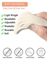 4 Pairs Adjustable Shoe Filler and 4 16 Piece Set, Black+khaki+beige