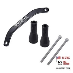 PRO CAKNE Motorcycle Rear Grab Handle Bar Aluminum Rear Seat Rail Kit black