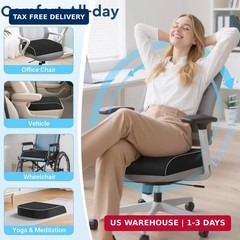 Seat Cushion, Memory Foam Office Chair Cushions for Long Sitting Hours, Chair Pa
