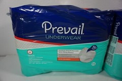 60 Count Prevail Underwear Briefs Unisex Adult M Incontinence Extra Absorbency
