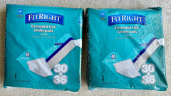 Fitright Extended-Use Super Absorbent Underpads, 30″ X 36″, 2 Packages of 5