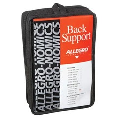 1- Allegro Economy Lower Back Support Belt Internal Pad Lifting Weight MEDIUM