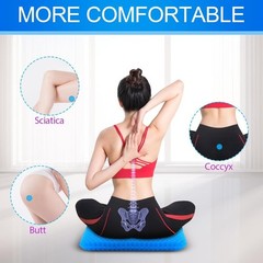 Ergonomic Gel Seat Cushion, Extra Thick for Office Chair Comfort, Wheelchair Pad